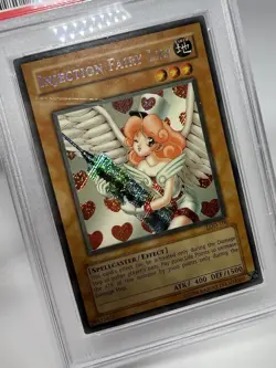 Injection Fairy Lily LOD PSA 5 Faded Ink Secret Rare #100 Yugioh 2003 - Image 3