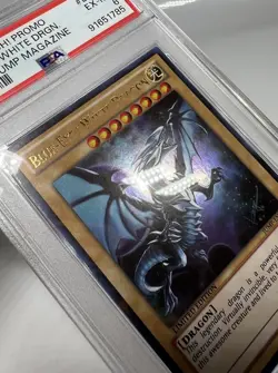 Yugioh Blue Eyes White Dragon JUMP-EN068 PSA 8 Ultra Rare Promo 2014 Name Error - Image 5