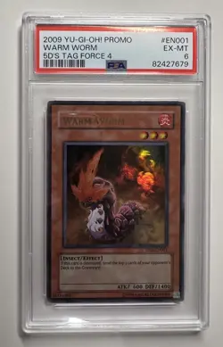 2009 Yugioh Warm Worm TF04-EN001 Ultra Rare PSA 6 - Image 1