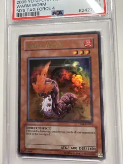 2009 Yugioh Warm Worm TF04-EN001 Ultra Rare PSA 6 - Image 4