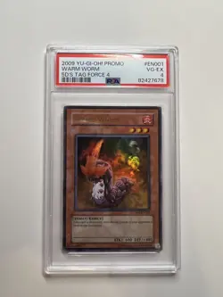 2009 Yugioh Warm Worm TF04-EN001 Ultra Rare PSA 4 - Image 1