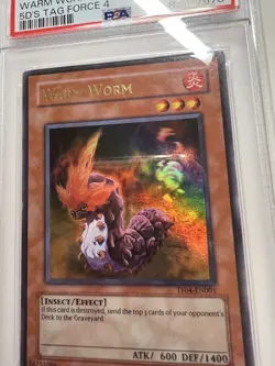 2009 Yugioh Warm Worm TF04-EN001 Ultra Rare PSA 4 - Image 3