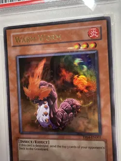2009 Yugioh Warm Worm TF04-EN001 Ultra Rare PSA 4 - Image 4