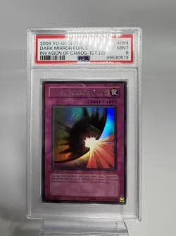 Dark Mirror Force IOC 1st Edition PSA 9 - Vintage Yugioh Invasion Of Chaos - Image 1