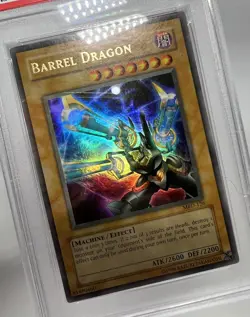 Yugioh FADED Barrel Dragon PSA 8 MRD-126 Ultra Rare Unlimited MISPRINT ERROR - Image 4