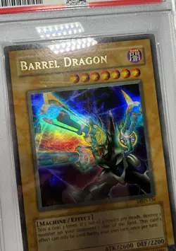Yugioh FADED Barrel Dragon PSA 8 MRD-126 Ultra Rare Unlimited MISPRINT ERROR - Image 5