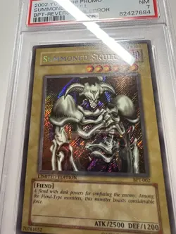 Yugioh PSA 7 Summoned Skull Limited Edition BPT-002 REVERSE FOIL ERROR Near Mint - Image 3