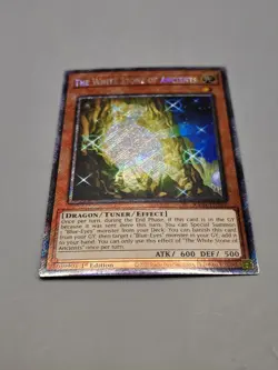 The White Stone Of Ancients Platinum Secret Rare RA04-EN267 Blue-Eyes Yugioh - Image 1
