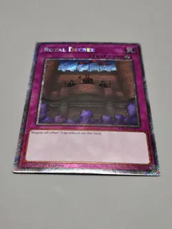 Yugioh Royal Decree RA04-EN113 Platinum Secret Rare 1st Ed NM - Image 1
