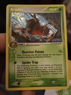 Pokemon Cards Unseen Forces Spinarak 75/115 & Ariados 2/115 Reverse Holo Stamped - Image 4