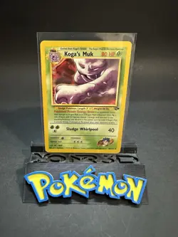 Pokemon TCG Koga's Muk 26/132 Gym Challenge Non-Holo Rare Card Vintage NM - Image 1