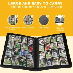 Premium Ringless Trading Card Binder - 1000+ Capacity, 16 Side-Loading Pockets - Image 5