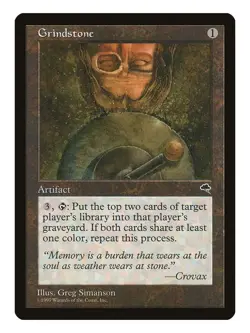 Grindstone Magic the Gathering Tempest Rare LP Lightly Played Single Card - Image 1