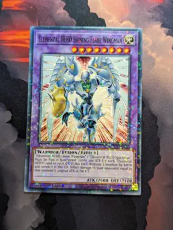 Elemental HERO Shining Flare Wingman HAC1-EN020 Duel Terminal 1st Ed YuGiOh Card - Image 1