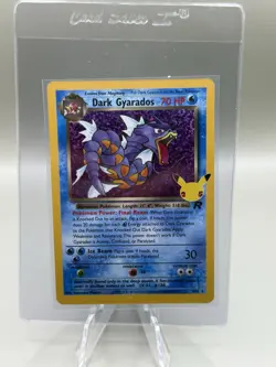 Dark Gyarados 8/82 Celebrations 25th Anniversary NM Holo Foil Rare Pokemon Card - Image 1