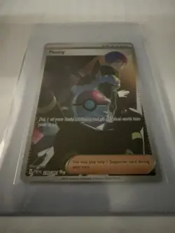Pokemon TCG Penny Paldean Fates Trainer Holo Card 239/091 - Image 1