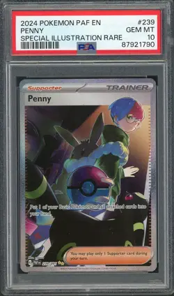 PSA 10 Penny (SIR) Paldean Fates 239/091 Holo Pokemon Card B25 - Image 1
