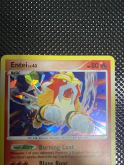 Entei 4/132 Secret Wonders Cracked Ice Holo Rare Pokemon Card - Image 2
