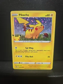 Pokemon Pikachu TCG SWSH039 General Mills 25th Anniversary Holo Promo Card - Image 1