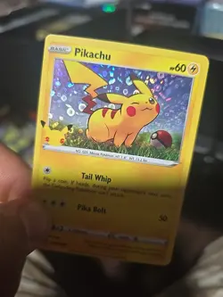 Pokemon Pikachu TCG SWSH039 General Mills 25th Anniversary Holo Promo Card - Image 2