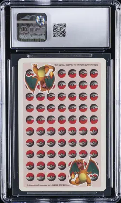 1998 POKEMON PLAYING CARDS RED 3D DECK - ACE OF SPADES - JPN VAPOREON CGC 9 - Image 2