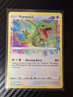 Pokemon TCG Rayquaza Vivid Voltage Holo Rare Card 138/185 NM/M Condition - Image 1