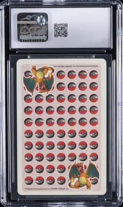 1998 POKEMON PLAYING CARDS RED 3D DECK - ACE OF CLUBS - JPN EEVEE CGC 9 - Image 2