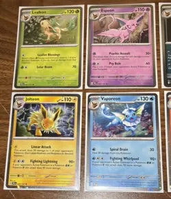 POKEMON TCG Full Set Of 8 Prismatic Evolutions EEVEELUTIONS Cosmos Holo Cards - Image 3