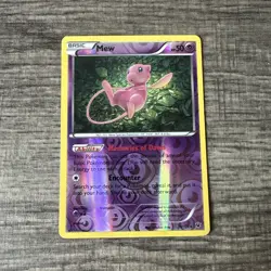 Mew 29/124 Pokemon 2016 Fates Collide XY Reverse Holo Rare Card MINT - Image 1