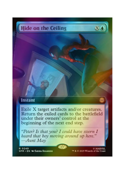 Magic the Gathering MTG SPM Hide on the Ceiling 249 Foil Near Mint - Image 1