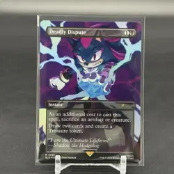 Magic the Gathering Secret Lair Sonic Deadly Dispute Rainbow Foil 2091 - Image 1