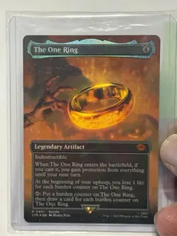 MTG Lord Of The Rings The One Ring BORDERLESS FOIL #0451 Near Mint 1X - Image 1