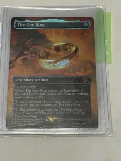 MTG Lord Of The Rings The One Ring BORDERLESS FOIL #0451 Near Mint 1X - Image 2