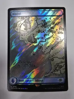 Island (0716) (Surge Foil) Universes Beyond: the Lord of the Rings - Image 1