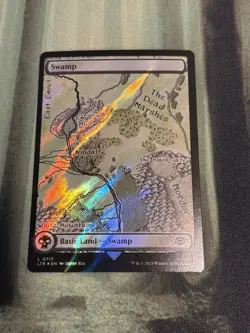 MTG FOIL Swamp 717 Full Art Surge Foil - The Lord of the Rings #717 - LP - Image 1