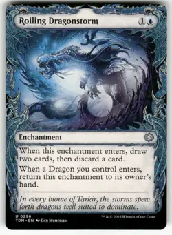 MTG | Roiling Dragonstorm (Showcase) | (NM) Tarkir: Dragonstorm - Image 1