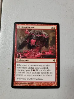 1x Magic the Gathering MTG Electropotence (122) Zendikar LP Free Shipping - Image 1