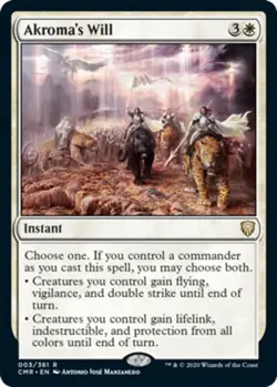 [1x] Akroma's Will - Foil Near Mint, English Commander Legends MTG Magic - Image 1