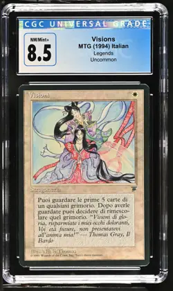 VISIONS *Italian* Legends CGC 8.5 MTG [Nostalgium] - Image 1