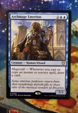 MTG Archmage Emeritus x1 NM from Commander: OTJ - Image 1