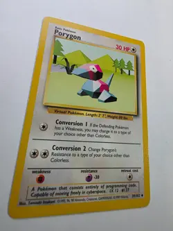 Pokemon TCG - Porygon 39/102 1999 Base Set Uncommon - LP - Image 2