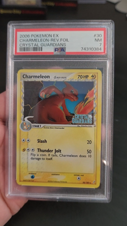 CHARMELEON - REV FOIL - PSA 7 - 2006 POKEMON EX CRYSTAL GUARDIANS - #30 - Image 2