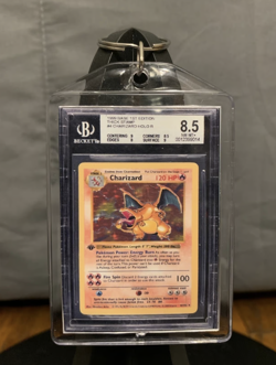 1999 Pokemon Base Set Shadowless 1st Edition Holo Charizard BGS 8.5 - Image 1