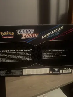 Pokemon Crown Zenith Shiny Zacian Premium Figure Collection Sealed Box 820650851636 - Image 3