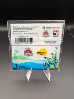 Pokemon Worlds 2024 Honolulu Hawaii Pikachu Diving Pokemon Center Coin - Image 2