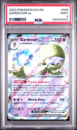2023 POKEMON SVI EN-SCARLET & VIOLET #086 GARDEVOIR EX PSA 9 - Image 1