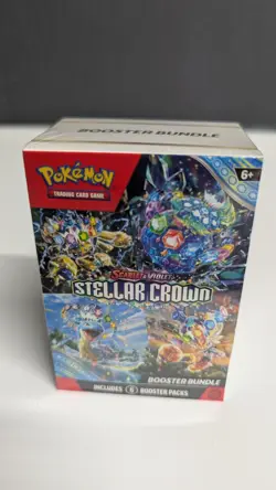 Pokemon TCG Stellar Crown Booster Bundle 6 Pack Factory Sealed - Image 1