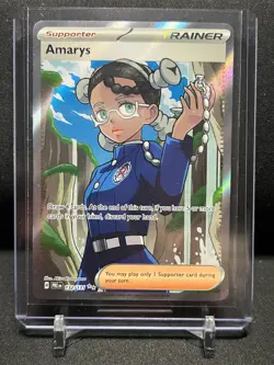 Amarys 132/131 Full Art Ultra Rare 2025 Pokemon Prismatic Evolutions NM - Image 1