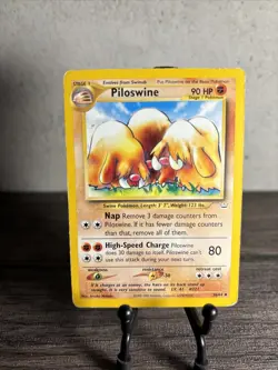 Pokemon TCG Piloswine Neo Revelation 36/64 Regular Unlimited Uncommon-MP!! - Image 1