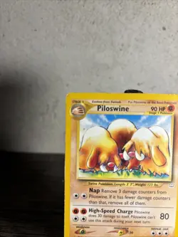 Pokemon TCG Piloswine Neo Revelation 36/64 Regular Unlimited Uncommon-MP!! - Image 2
